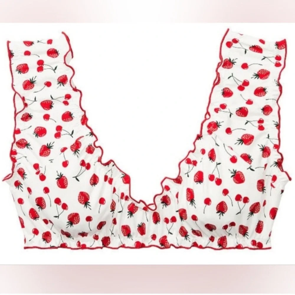 Frankie's Bikinis Hudson Bathing Suit Top Victoria's Secret‎ Size Medium NWT